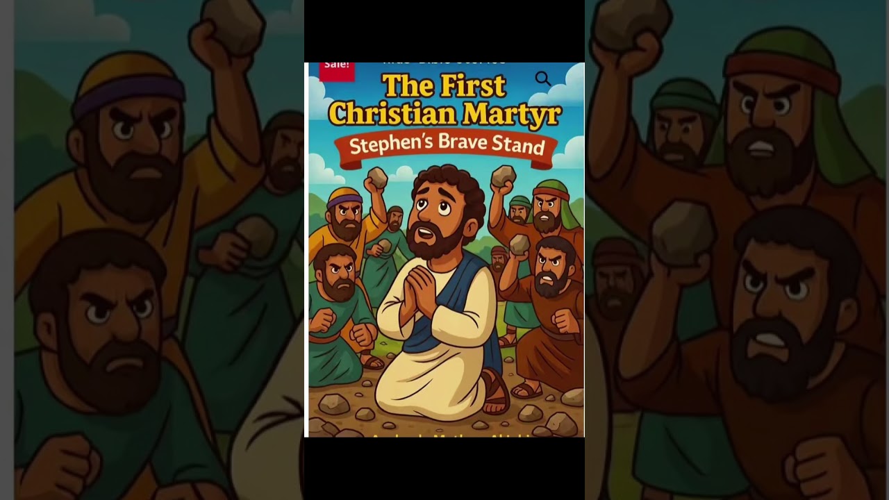 The first Christian martyr Stephen brave stand kids Bible stories