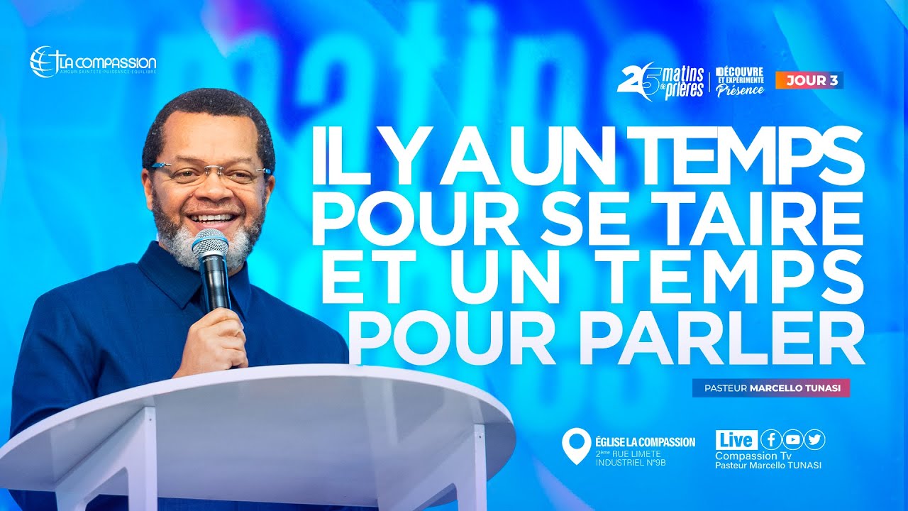 IL Y A UN TEMPS POUR SE TAIRE ET UN TEMPS POUR PARLER _ PS MARCELLO TUNASI _ DIM 03/08/2025