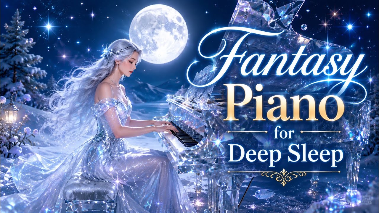 Moonlight Piano ❄️ Relaxing Fantasy Music for Deep Sleep & Peaceful Mind