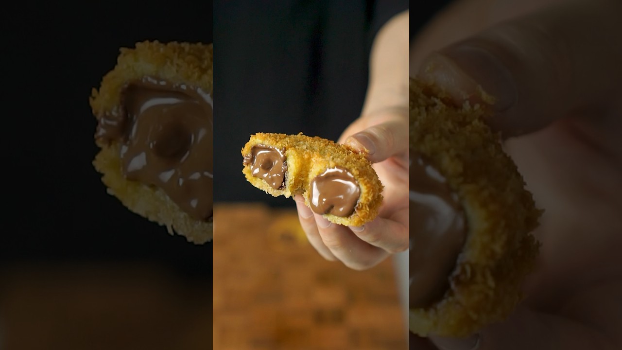 Fried Chocolate Donut ASMR