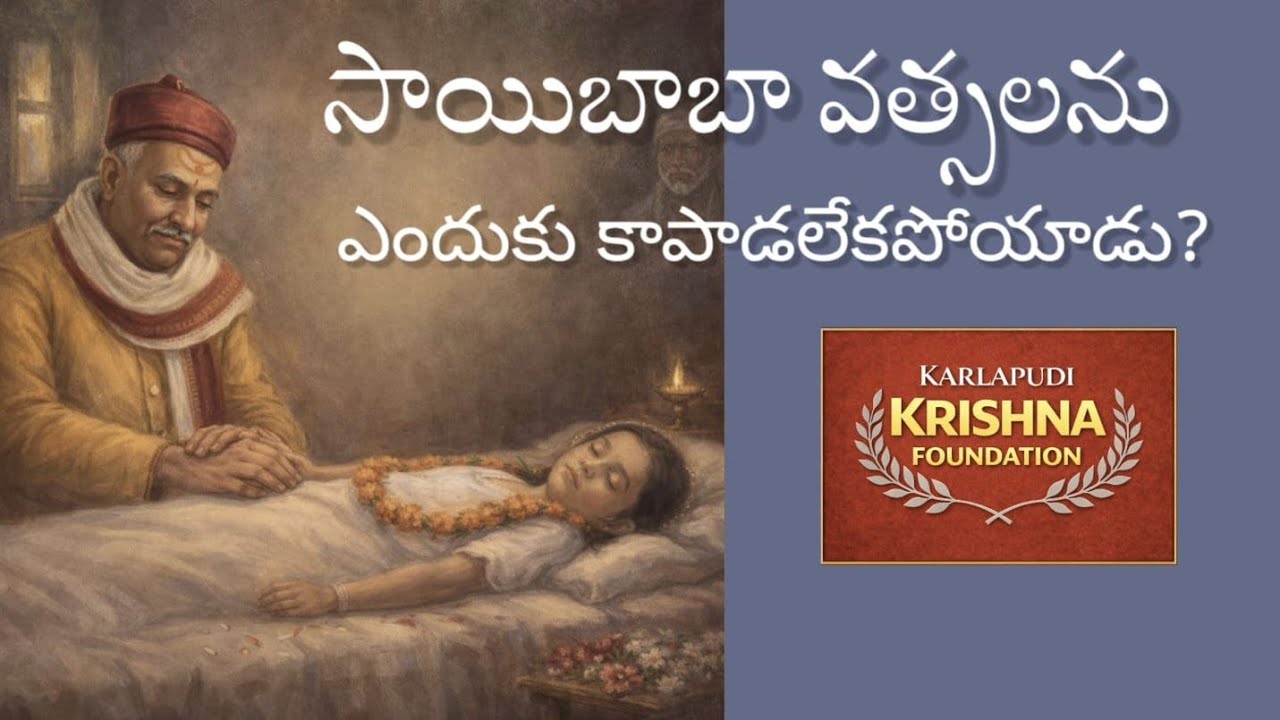 సాయిబాబా వత్సలను ఎందుకు కాపాడలేకపోయారు?| Karlapudi krishna 