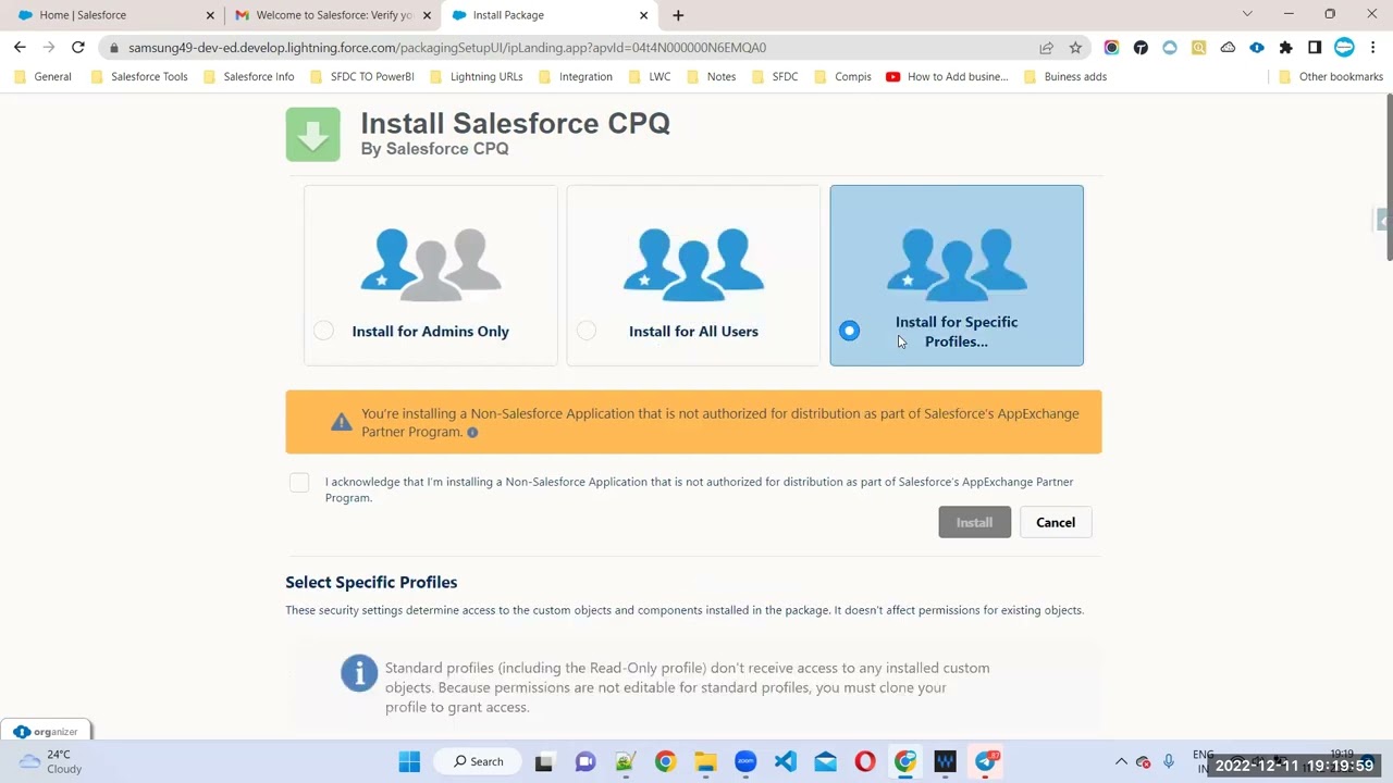 Video1 CPQ Package installtion  Salesforce CPQ