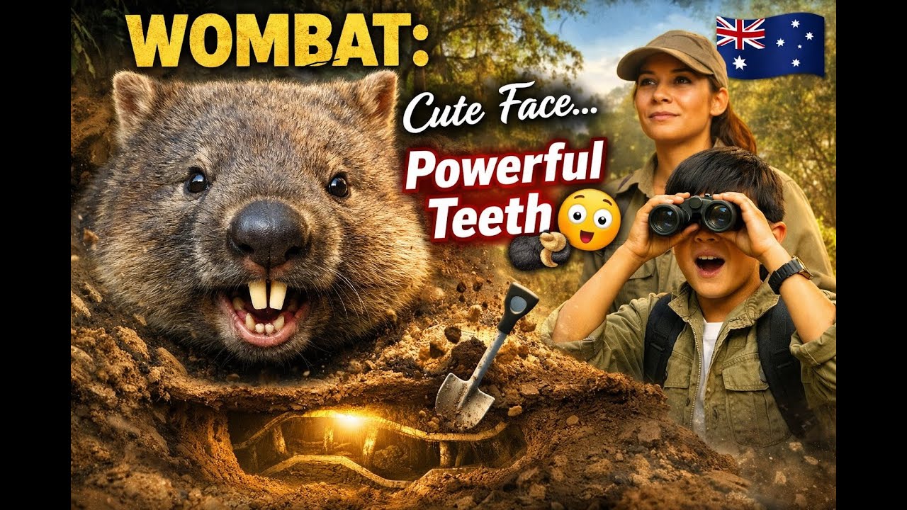 Wombat: The “Cute” Burrow Monster With Powerful Teeth 😳