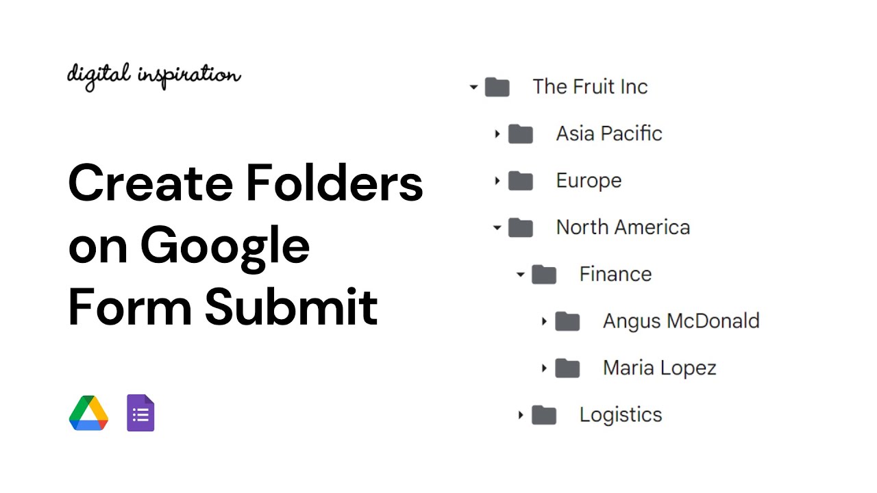 Create Google Drive folders from Google Forms responses