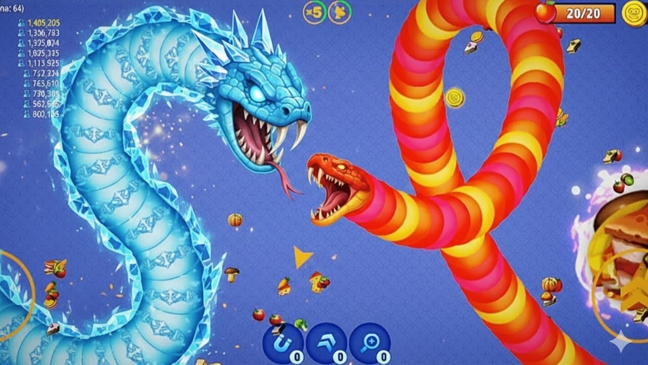 January 25, 2026🐍WORMSZONE.IO | GIANT SLITHER SNAKE TOP 1 / Epic Worms Zone Best Gameplay! 
