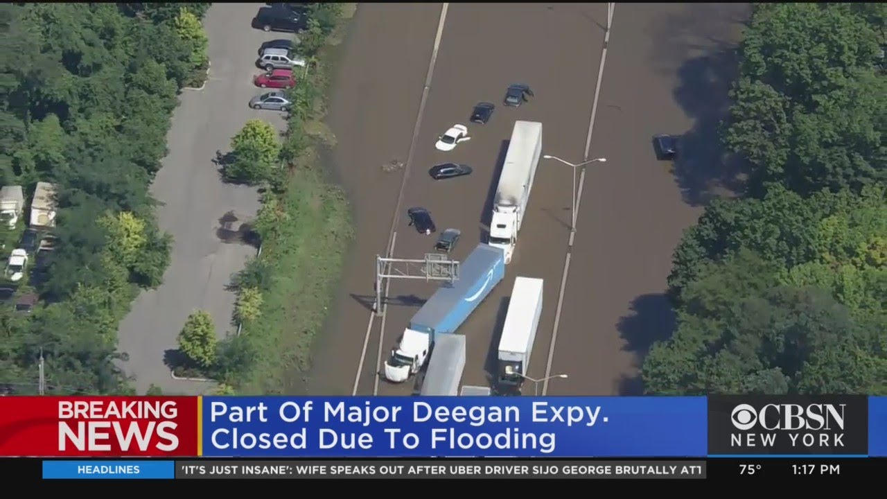 Major Deegan Expressway Shut Down Due To Flooding Brought On By Ida