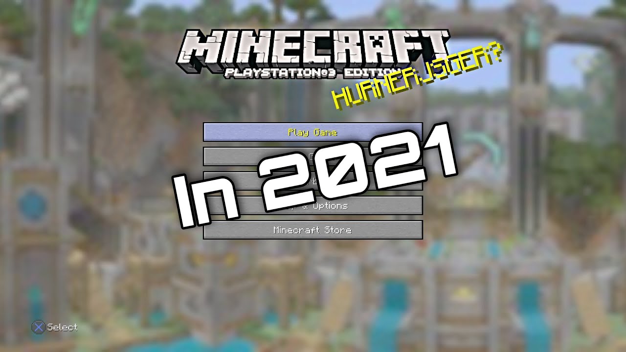 Minecraft PS3 edition in 2024! (Gameplay)