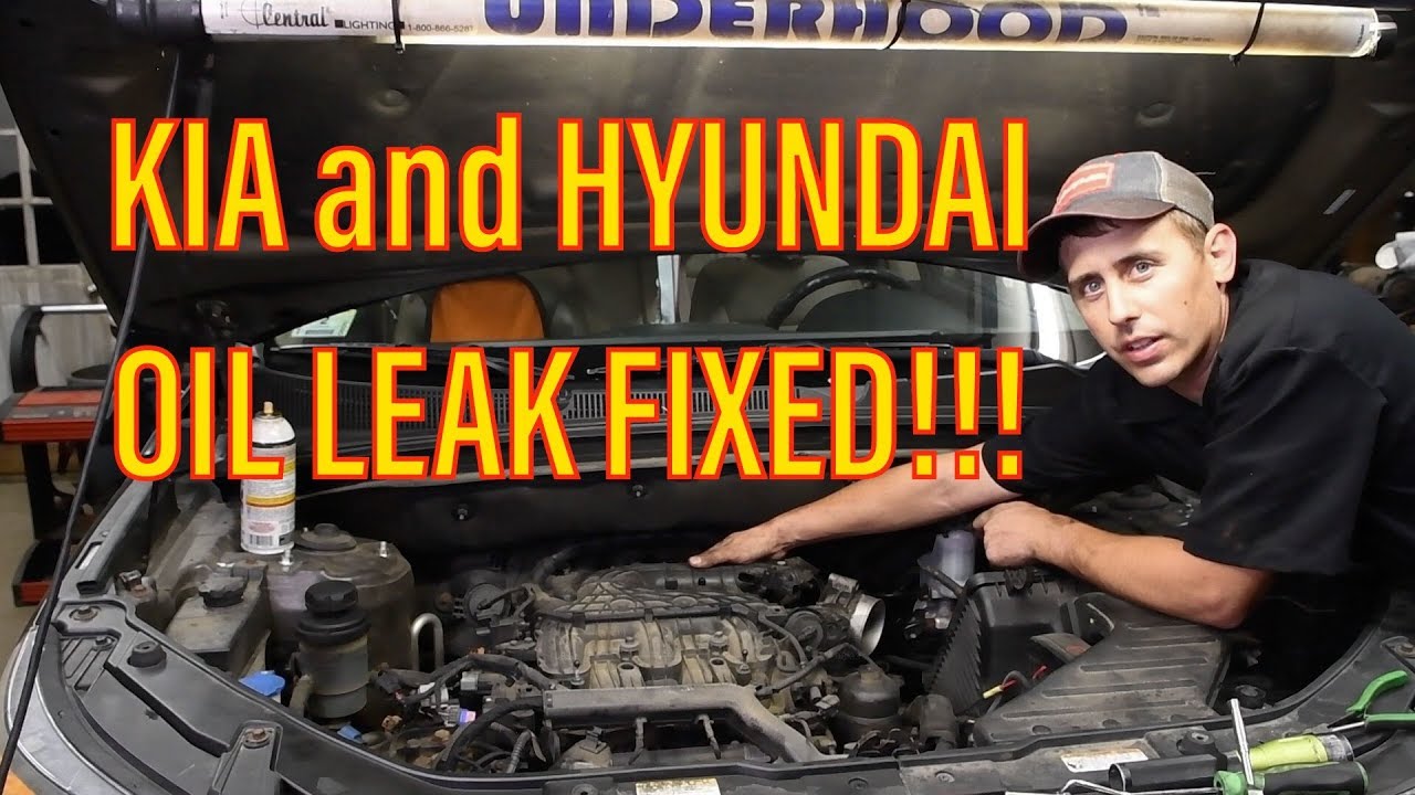 Диагностика и устранение утечек масла Kia и Hyundai 3.5