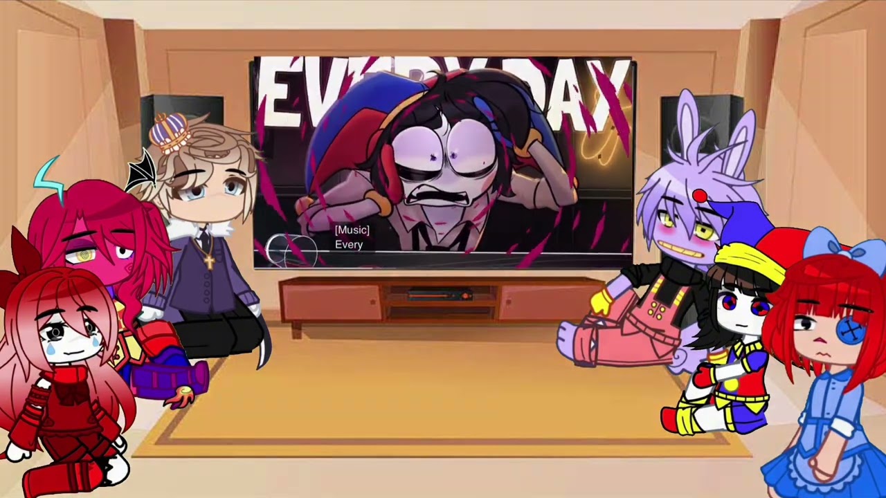 Tadc reacts to Abstraction (Big band Version) || TADC X GACHA || Reaction