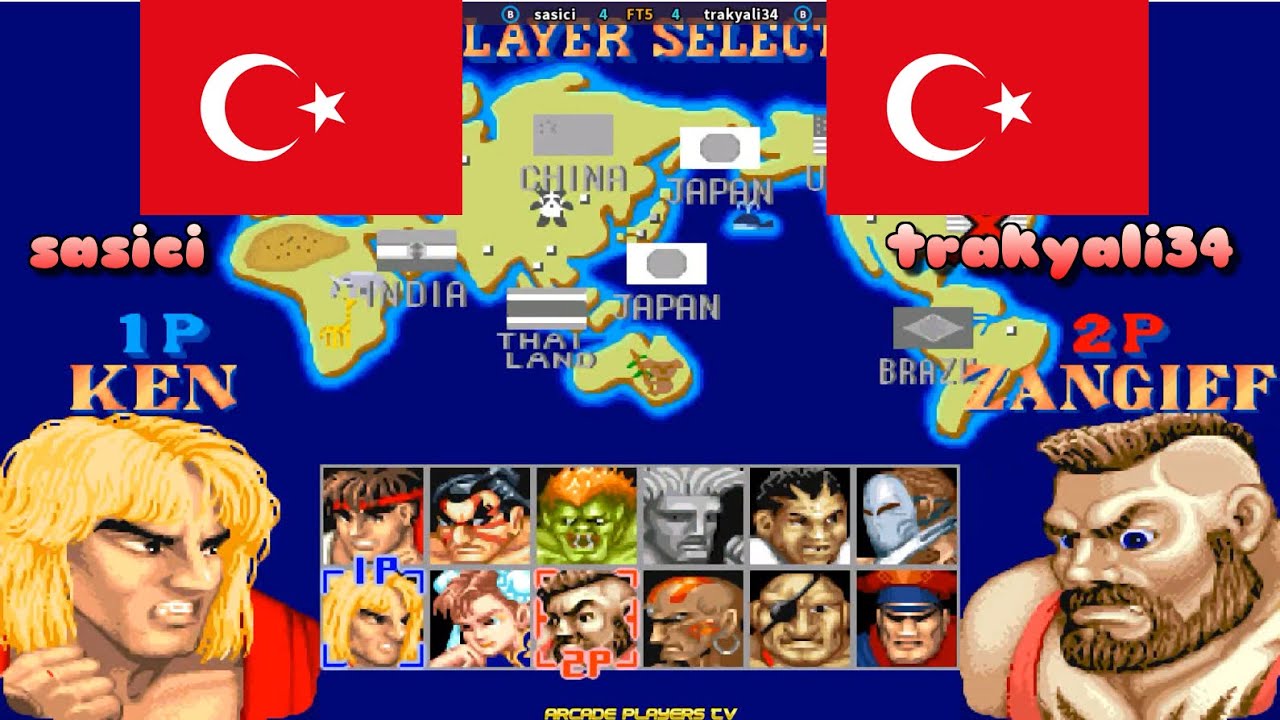 Street Fighter II' - Champion Edition ➤ sasici (Turkey) vs trakyali34 (Turkey) sf2ce