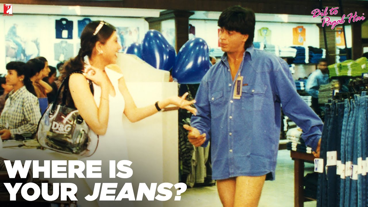 Where is your Jeans? | Comedy Scene | Dil To Pagal Hai | Shah Rukh Khan, Madhuri Dixit, Karisma