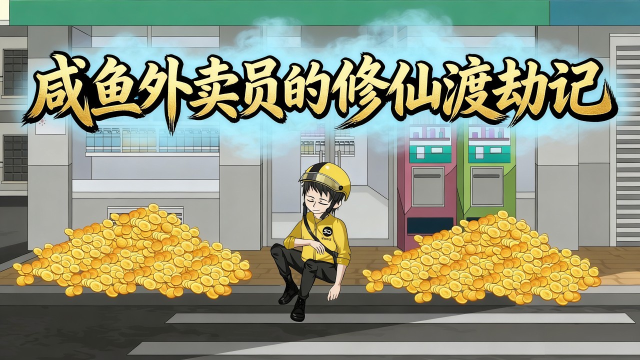 【全網首發🔥】咸鱼外卖员修仙渡劫记丨他竟在送外卖路上意外绑定外卖宗师系统，被迫在修仙世界完成送餐任务，他越偷懒越被当成绝世高人，卷入宗门纷争的他，阴差阳错的走上逆袭之路！#沙雕动画 #漫劇 #系统