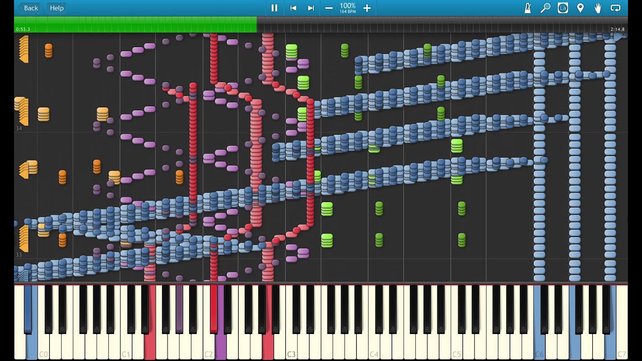 Synthesia Crazy Little Star of Death Black MIDI