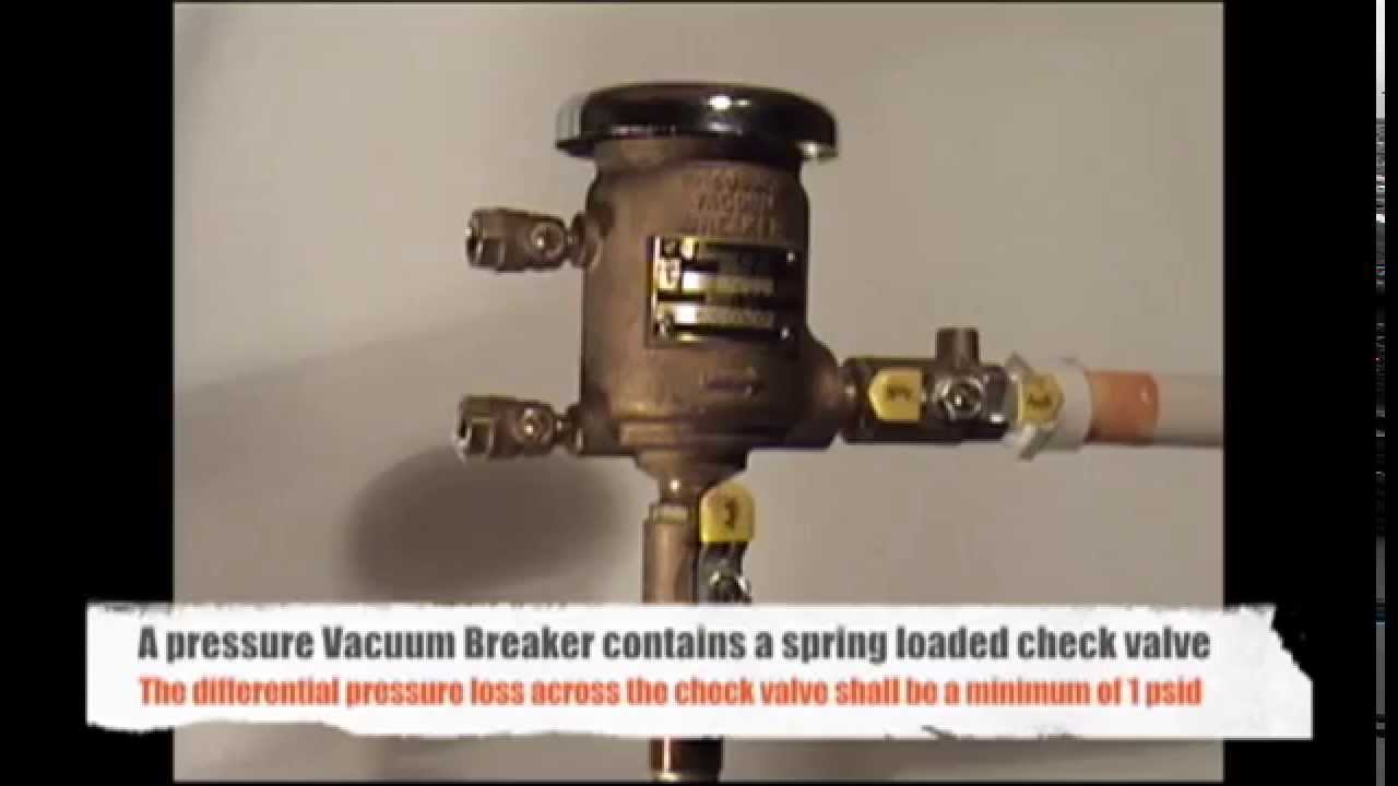 Pressure Vacuum Breaker - Field Test