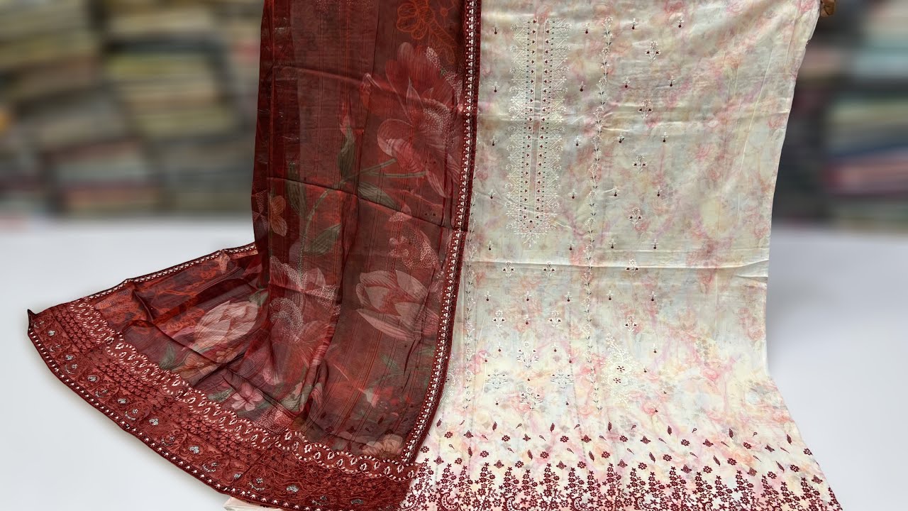 Premium Lawn Embroidered | White Series | Embroidered Voile Dupatta | Eid Collection 2026