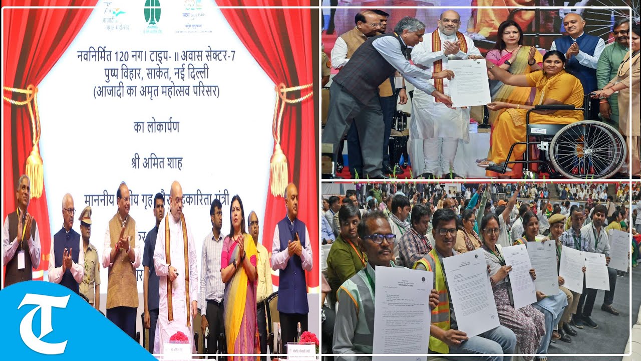 Amit Shah hands over appointment letters to 4,400 employees of NDMC on their regularisation