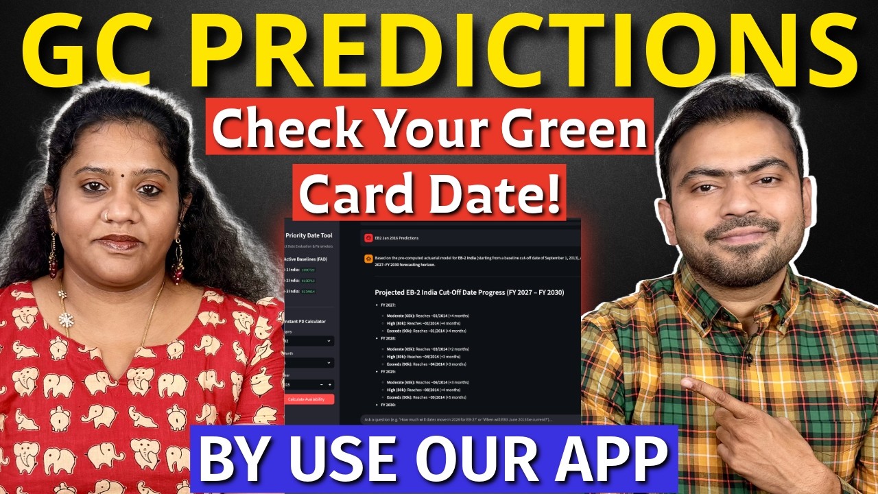 🔥 Massive Green Card Predictions 💥 Check Your Green Card Wait Time With Our App 🇺🇸