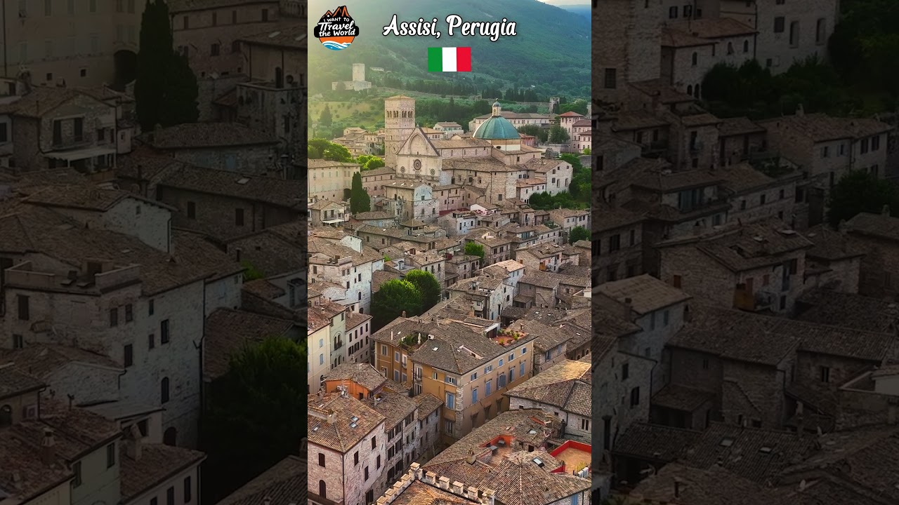 Assisi, Perugia, Italy 🇮🇹 4k #travel #italy
