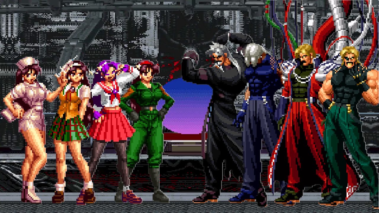 [KOF MUGEN] Athena Asamiya Team vs Rugal Bernstein Team