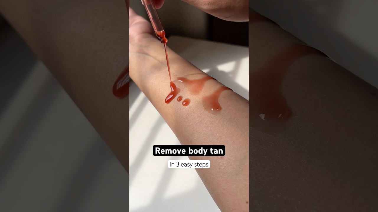 How to Remove tan | tanning on body | #bodytan #chemicalpeels