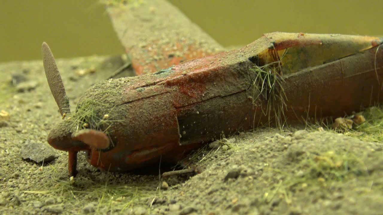 Making the ww2 Warplane Wreck Diorama - (1:72 scale)
