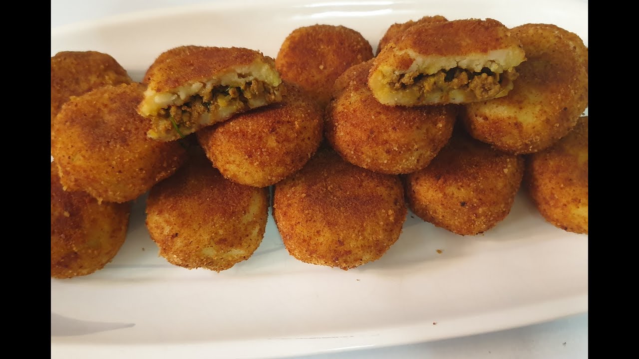 Potato Chops ||  Mince Chops || Meat Stuffed Potato || Potato patties || CookLikeCecilia