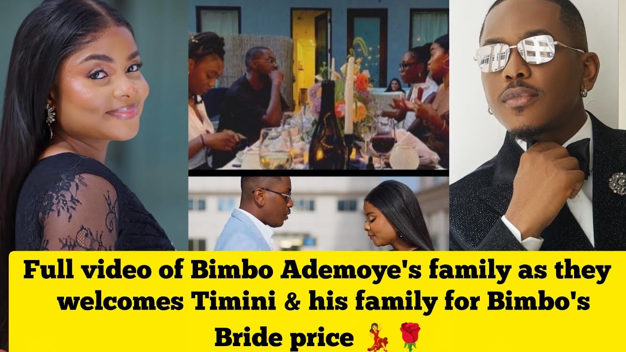 Full video of Bimbo Ademoye's family as they welcomes Timini & his family for Bimbo bride price 💃