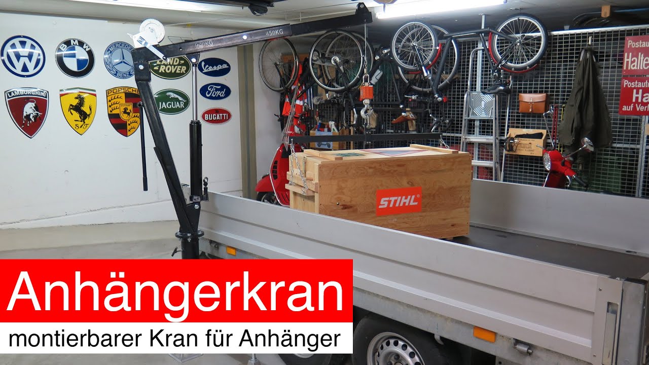 Anhängerkran; montierbarer Kran für Anhänger