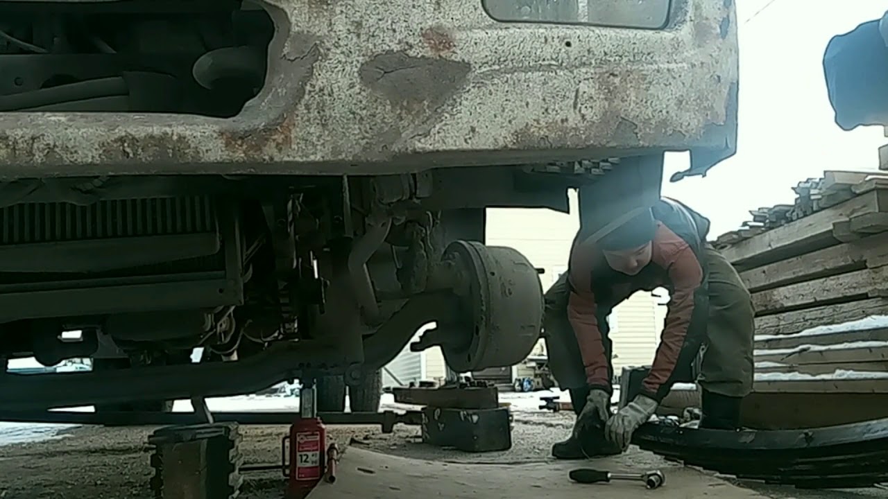 Замена и УСИЛЕНИЕ рессоры грузовика Foton 1093/1099
