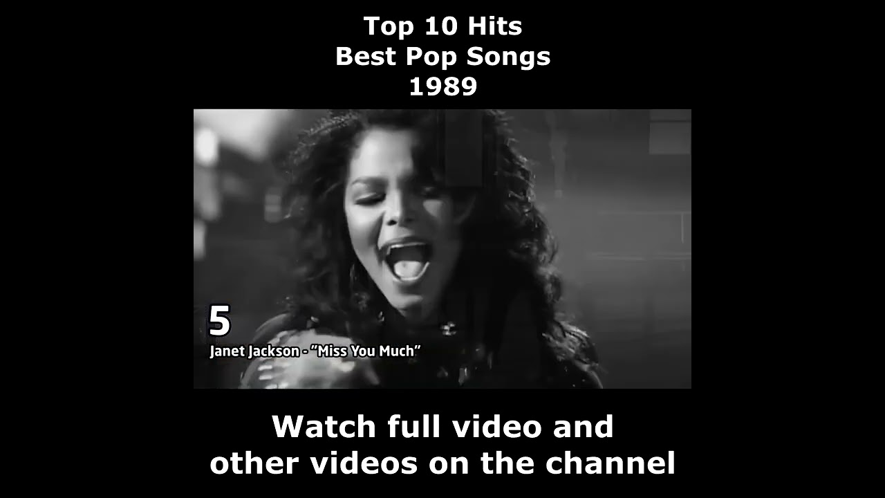 Top 10 Hits - Best Pop Songs - 1989