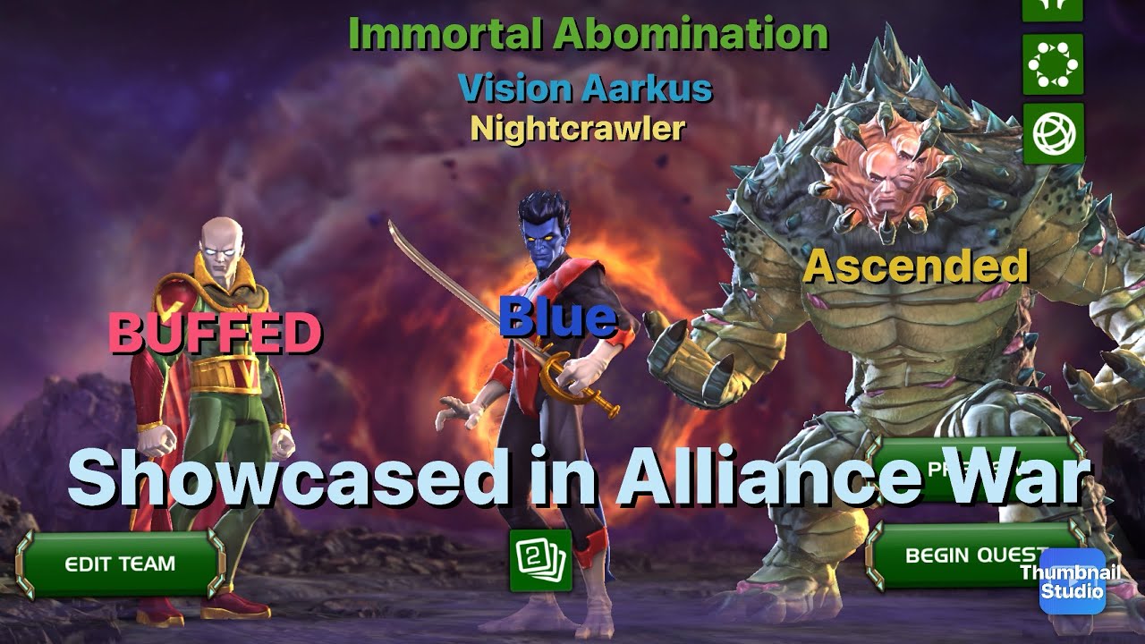 Alliance war with Ascended Ibomb and buffed Vision Aarkus