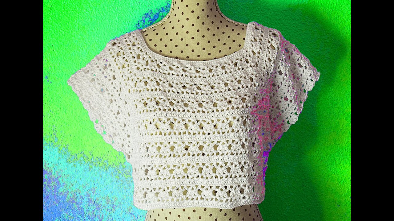 Canesú o bolero de mujer a crochet @Majovelcrochetenglish