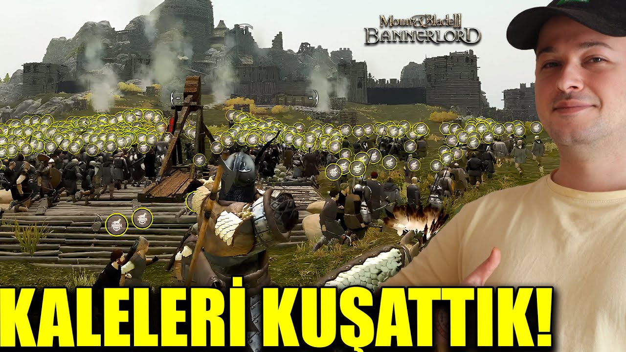 &Ccedil;EVREMİZDEKİ KALELERİ KUŞATIYORUZ! 3 &Uuml;LKE BİZE SAVAŞ A&Ccedil;TI! Mount And Blade II: Bannerlord #13