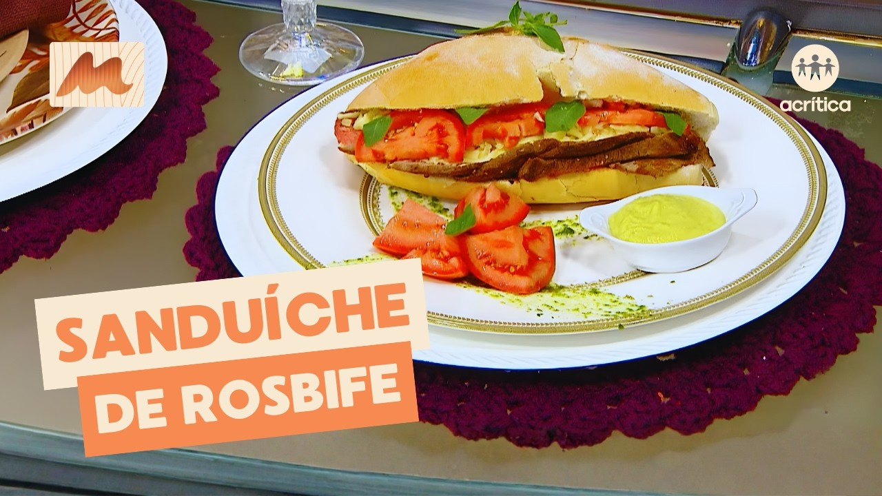SANDUÍCHE DE ROSBIFE COM MAIONESE DE ABACATE | RECEITAS MAGAZINE