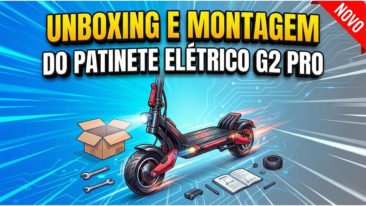 Unboxing e montagem do patinete elétrico G2 Pro