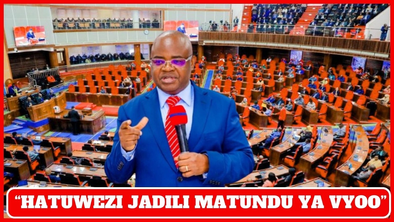 HATUWEZI KUWA NA BUNGE LINALOJADILI MATUNDU YA VYOO NA MADAWATI BUNGENI/HATUTOKA