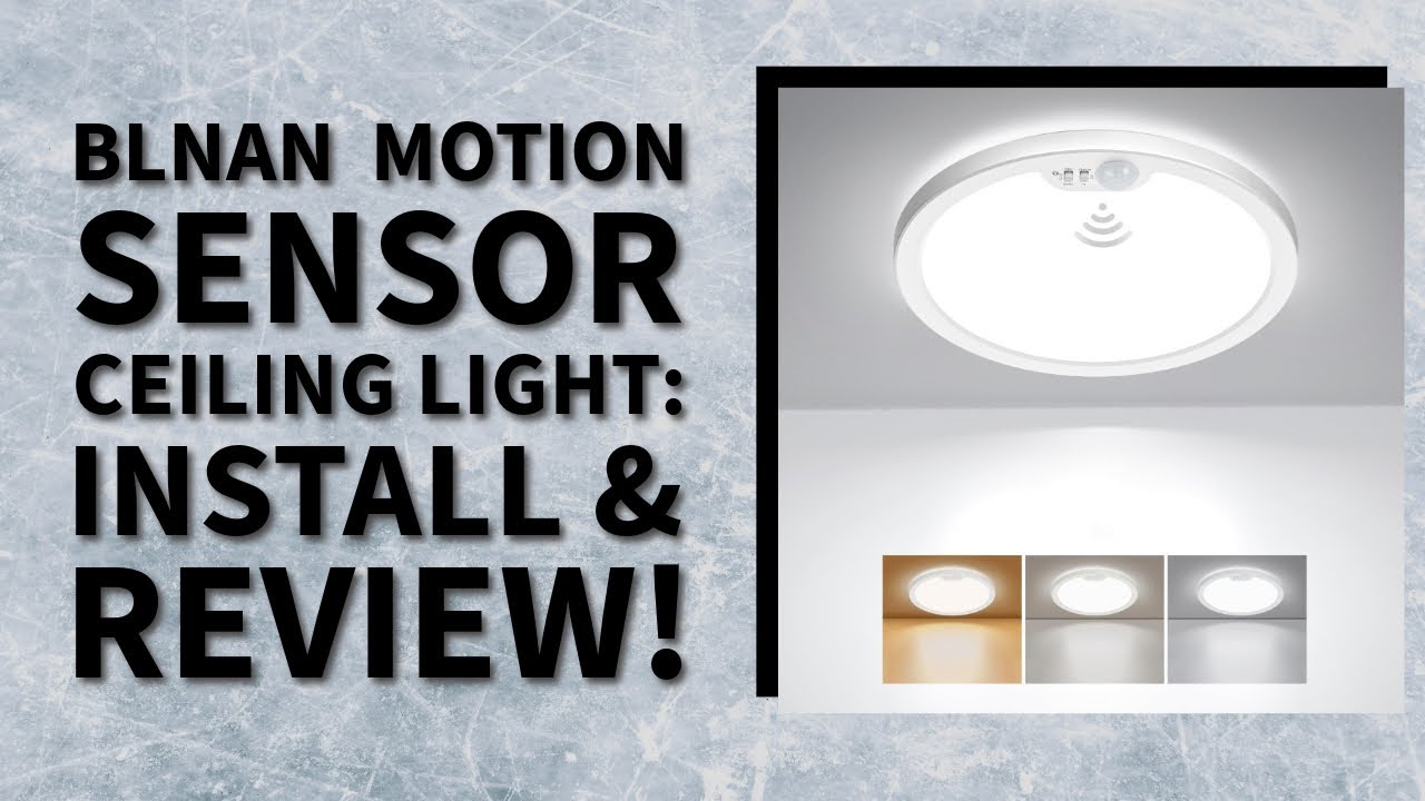 Unboxing & Installing the BLNAN Motion Sensor Ceiling Light | LED Flush Mount with Timer Review