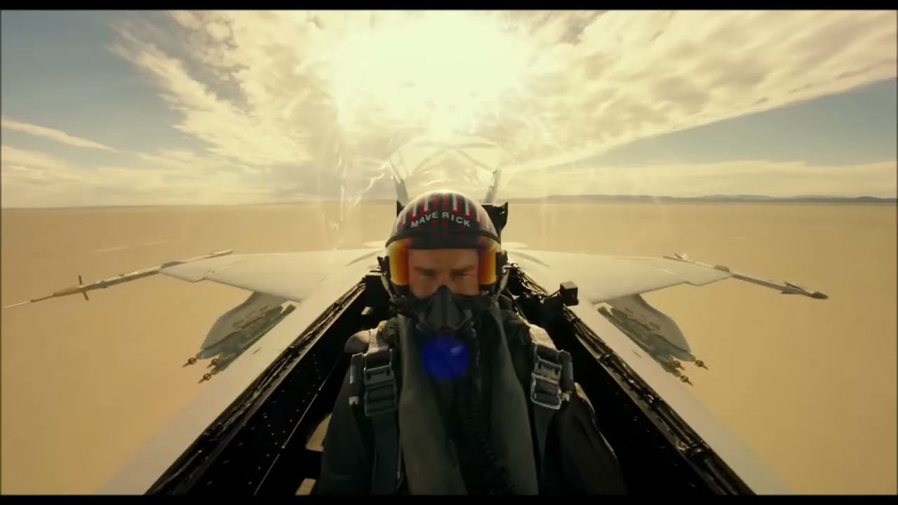 Top Gun: Maverick Test Run Scene - Energy Cross (remix) music starts at 15 second mark
