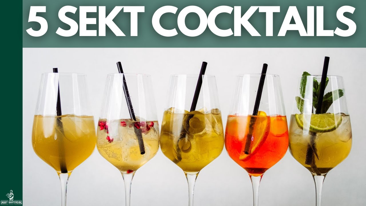 5 Sekt Cocktails die JEDER mag! 🍾 (Schnell + Einfach)