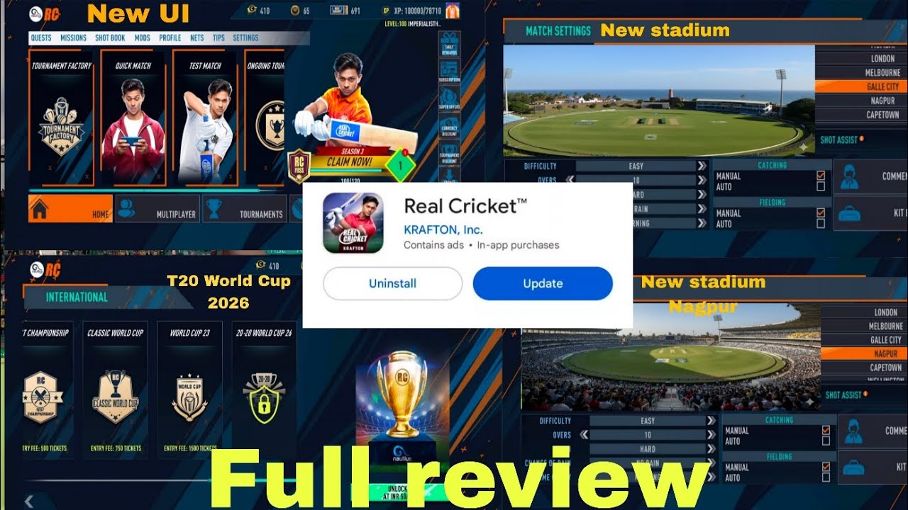 𝑹𝒆𝒂𝒍 𝑪𝒓𝒊𝒄𝒌𝒆𝒕 𝑵𝒆𝒘 𝑼𝒑𝒅𝒂𝒕𝒆 𝑹𝒆𝒍𝒆𝒂𝒔𝒆𝒅 | 𝑻20 𝑾𝒐𝒓𝒍𝒅 𝑪𝒖𝒑 2026#realcricket22 #realcricket24 #krafton 