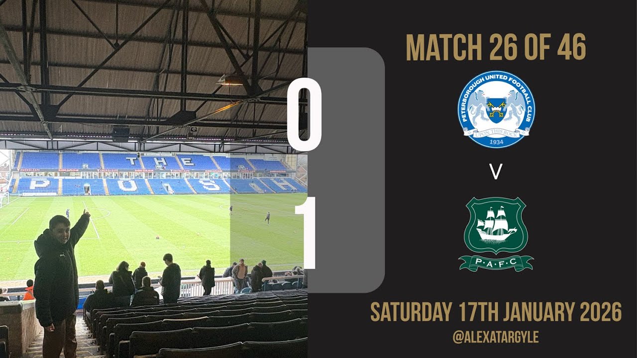 Peterborough v PAFC: Well deserved away win against a good team! Pepple scores again!