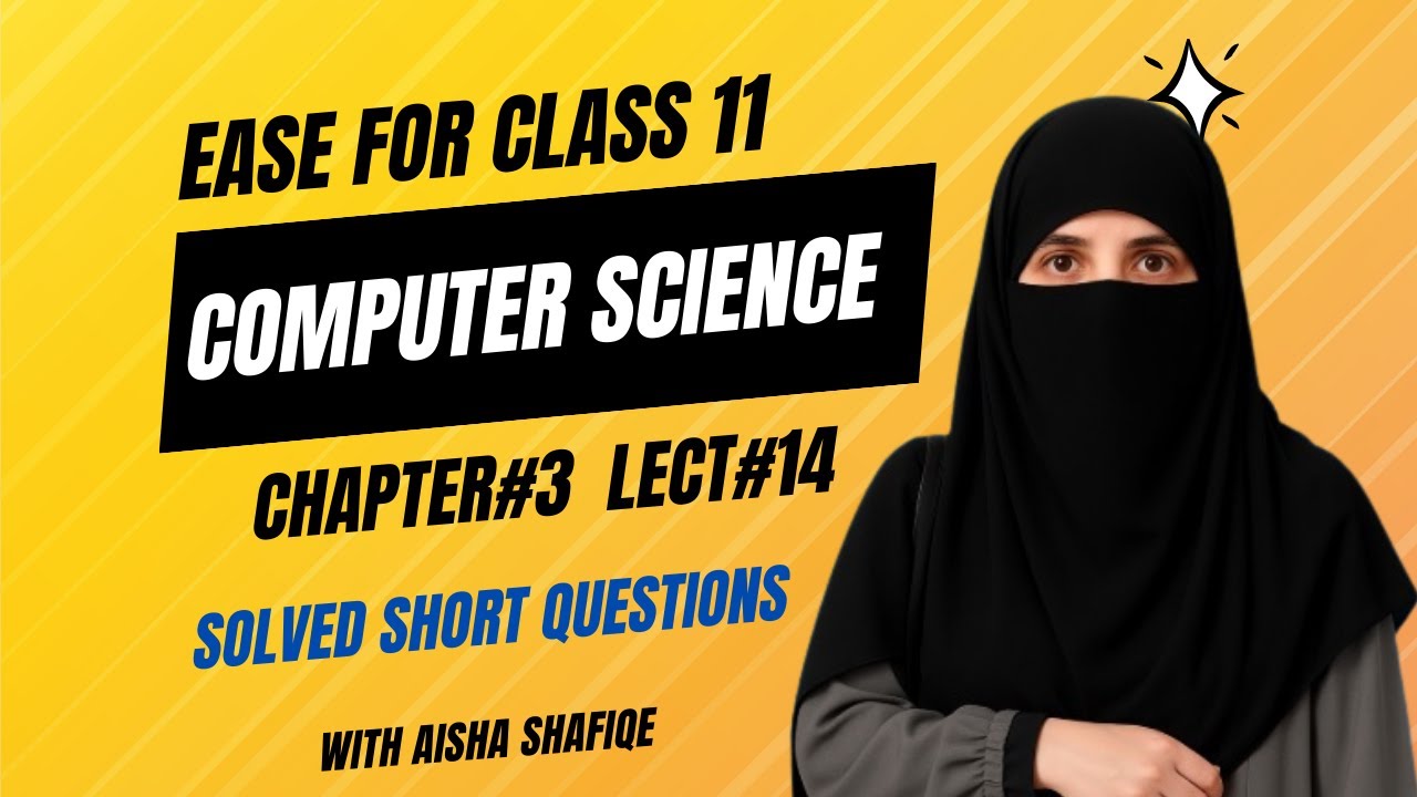 Chapter#3-Exercise Solved Short Questions I First year Computer Science