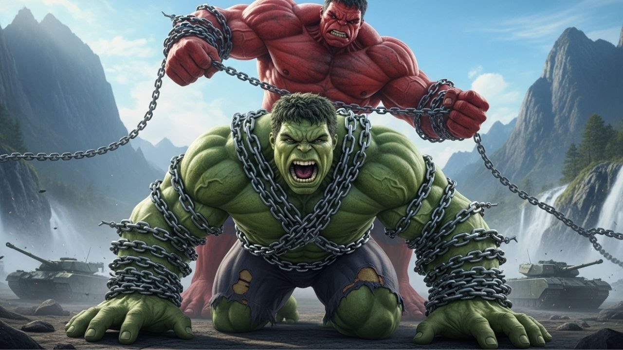 Green Hulk Unleashed: Crimson Rivalry Ignites Against Red Hulk's Fury
