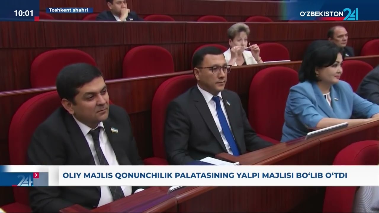 Oliy Majlis Qonunchilik palatasining yalpi majlisi bo&lsquo;lib I Axborot 24 09.07.2025