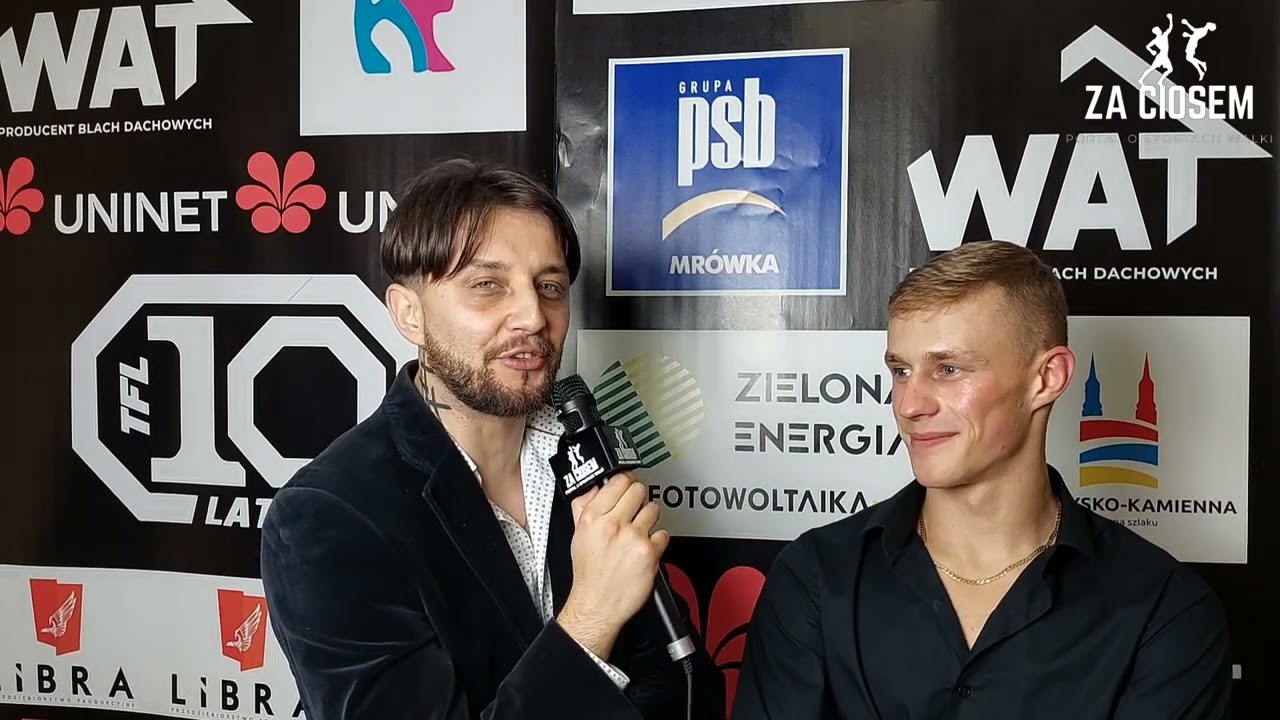 JAKUB POSŁOWSKI MOCNYM KOLANEM NA GŁOWĘ NOKAUTUJE SWOJEGO RYWALA NA GALI TFL 28 I MOŻE DAĆ MU REWANŻ