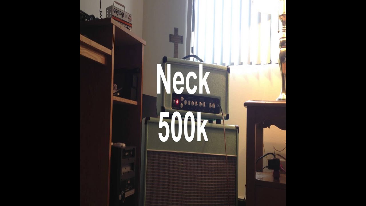 250k vs 500k in 72 Tele Deluxe reissue