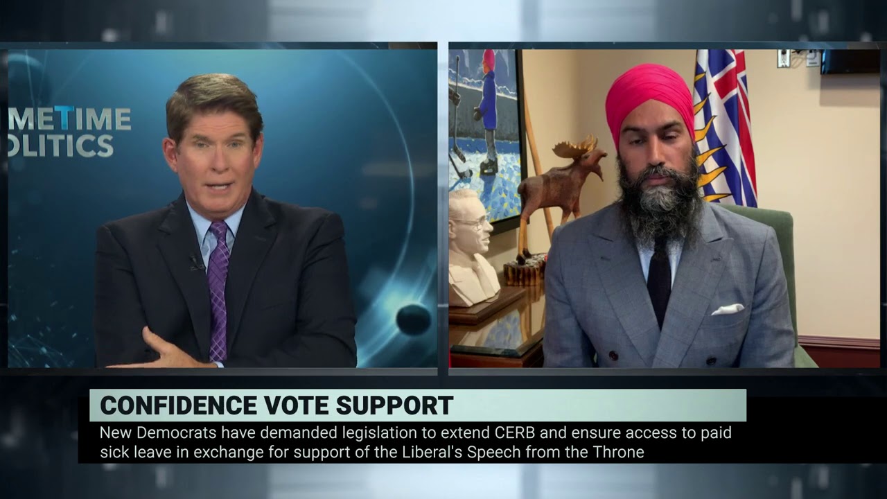 NDP leader on the new legislation to increase Canada Recovery Benefit