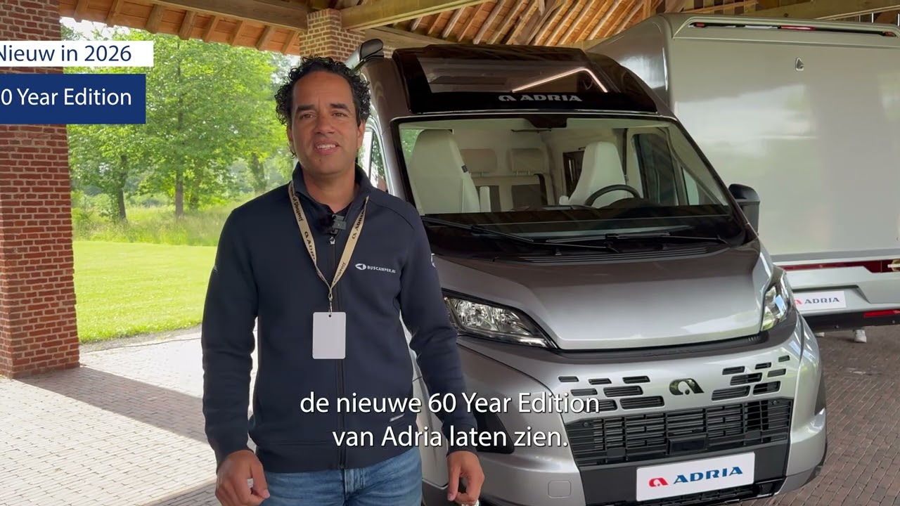 Nieuw bij Adria in 2026 &ndash; ontdek de 4x4 buscamper en 60 Year Edition!
