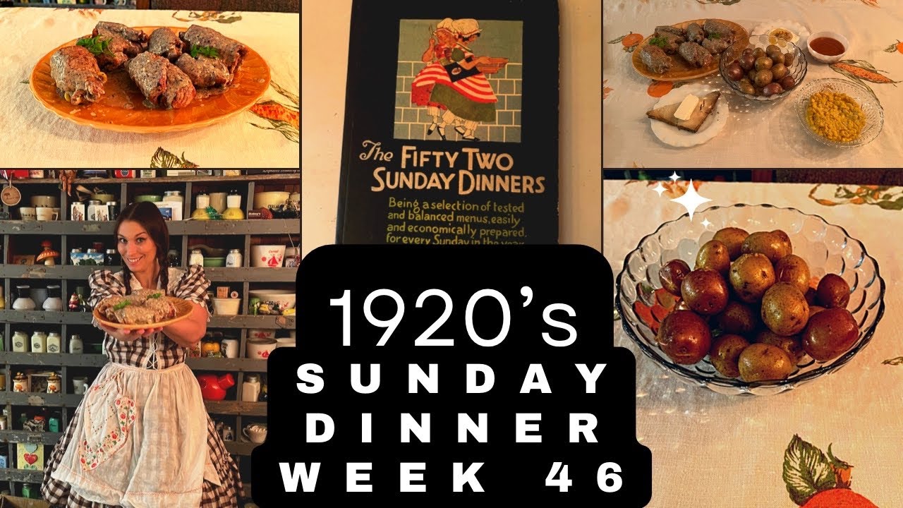 Recreating Vintage Recipes From The 1920s | Veal Birds | 52 Sunday Dinners Project | Week 46