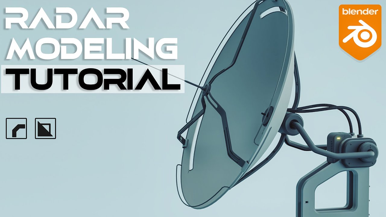Modeling TUTORIAL in Blender - SciFi Radar